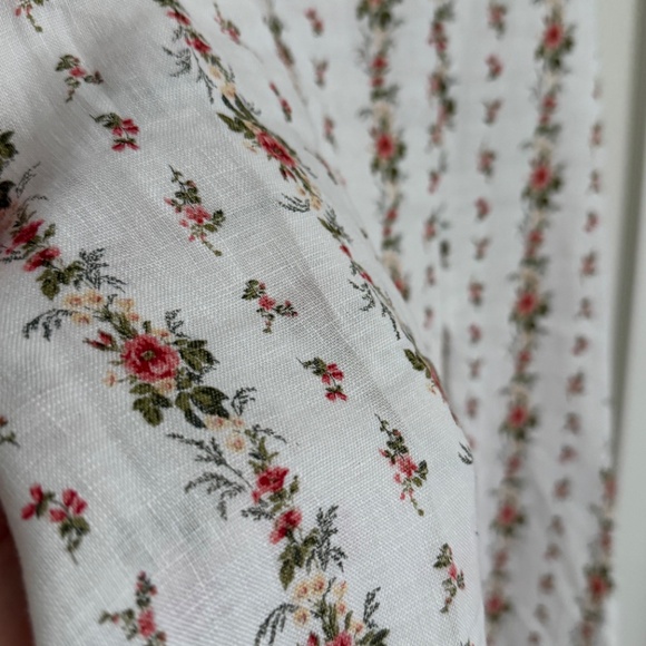 Reformation Amethyst Linen Dress Poppyseed Size 6 - Picture 3 of 6